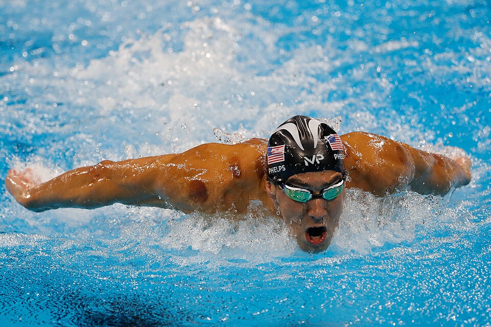 Michael Phelps na štarte